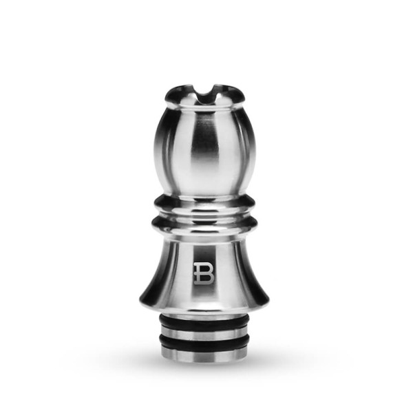 KIZOKU Chess Series 510 Drip Tip Silver Bishop - Χονδρική